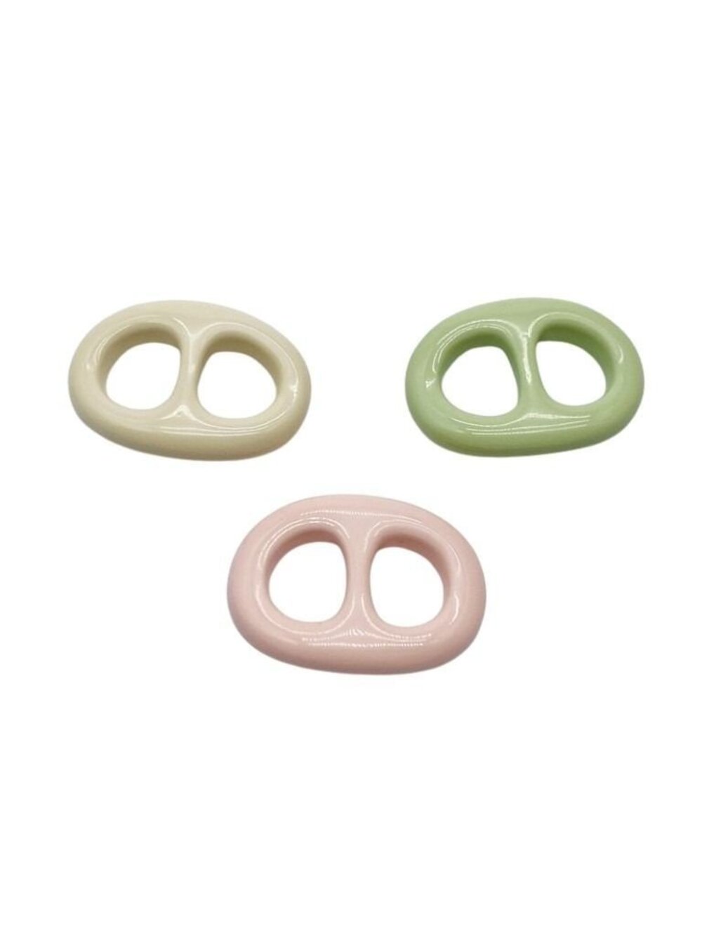 Hermes Scarf Ring Chaine D'ancre Pink Beige Green Wood